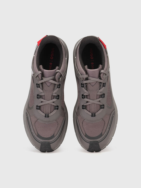 Grey lace up sneakers - 6