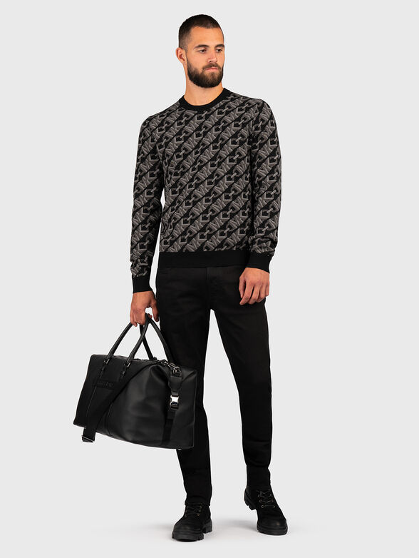 Sweater with monogram print  - 2