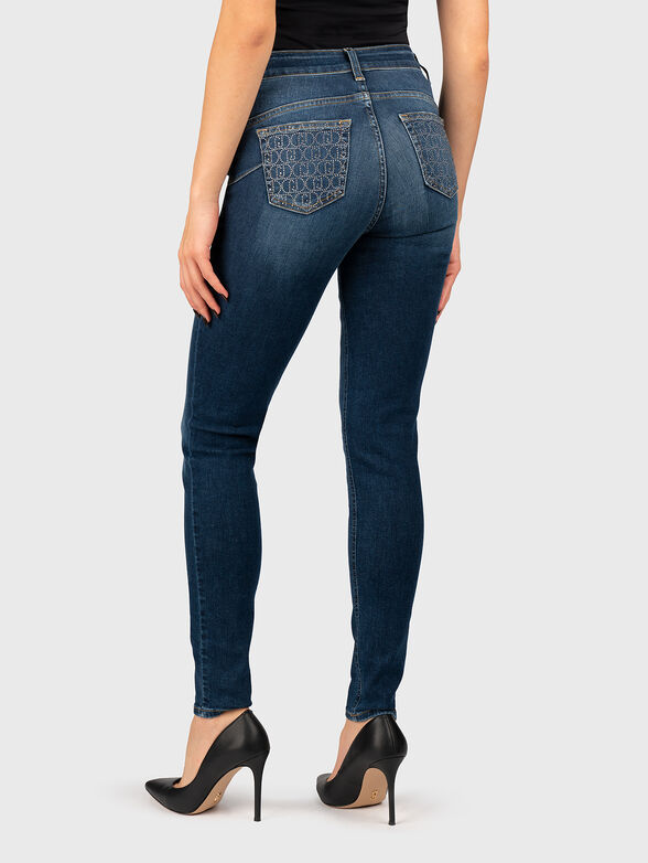 Skinny jeans with rhinestones - 2