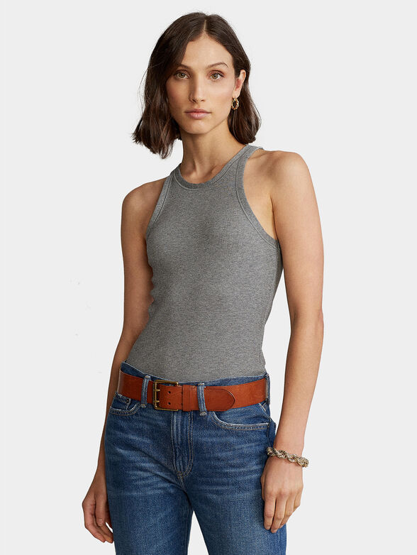 Grey cotton top - 1