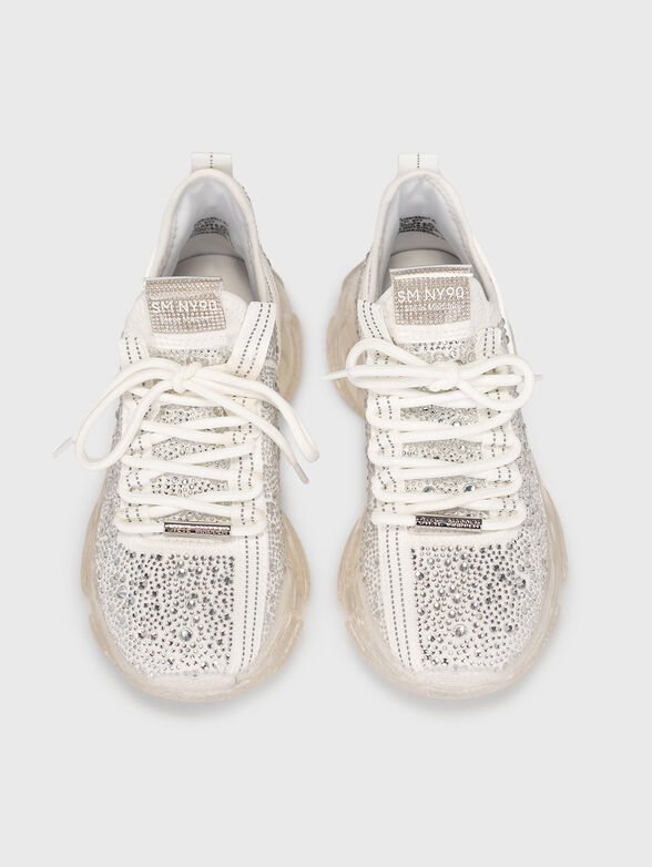 MAXIMA-R black sports shoes with rhinestones - 6