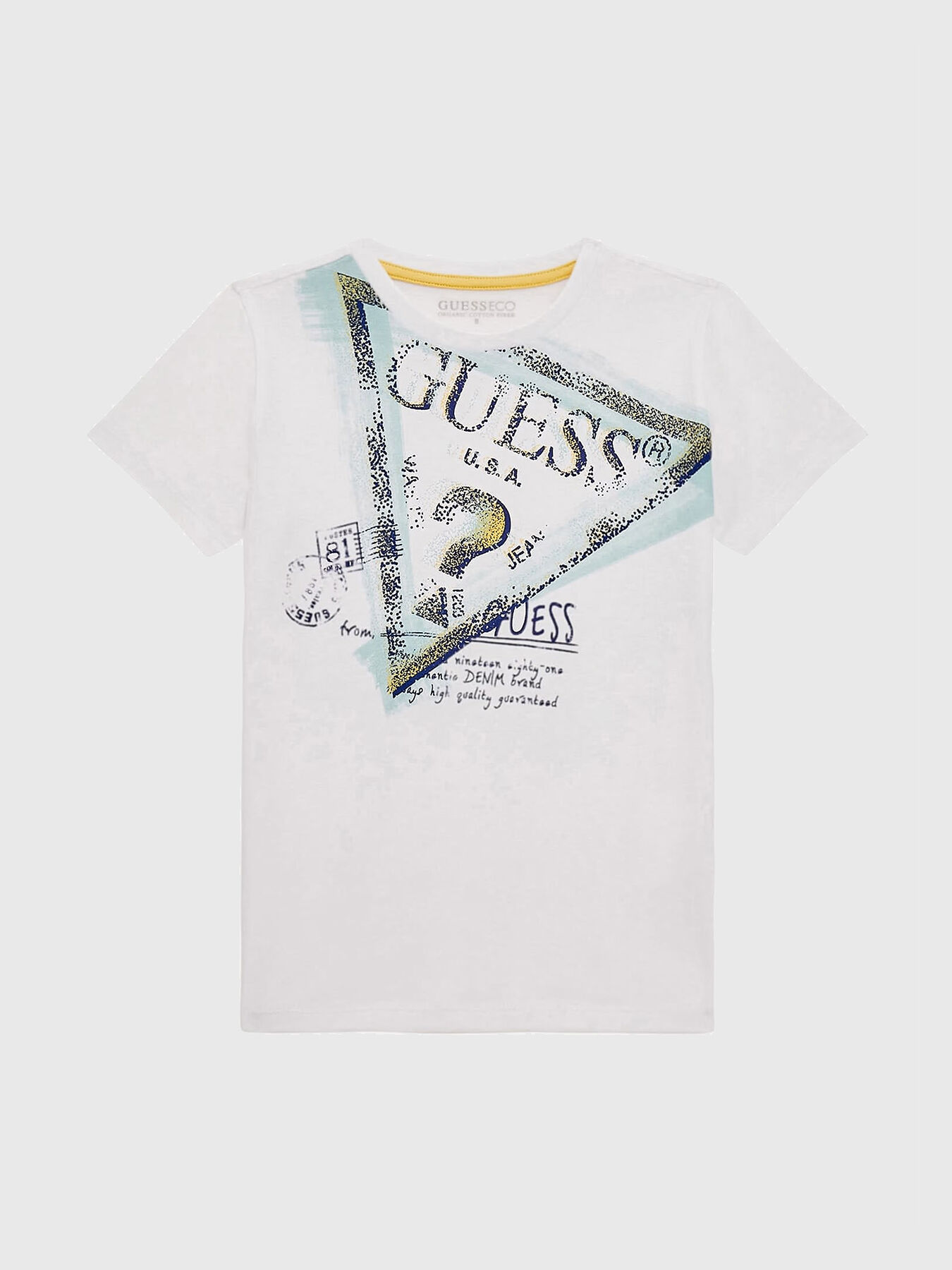 T shirt with logo print brand GUESS Globalbrandsstore en