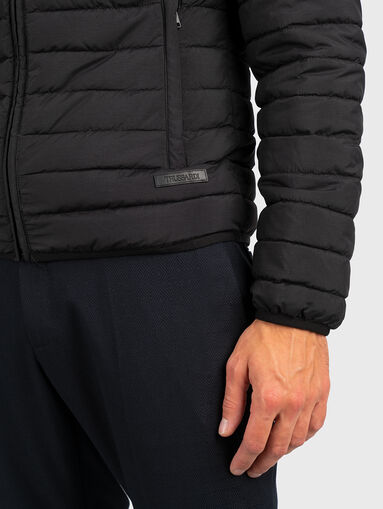 Black quilted jacket - 4