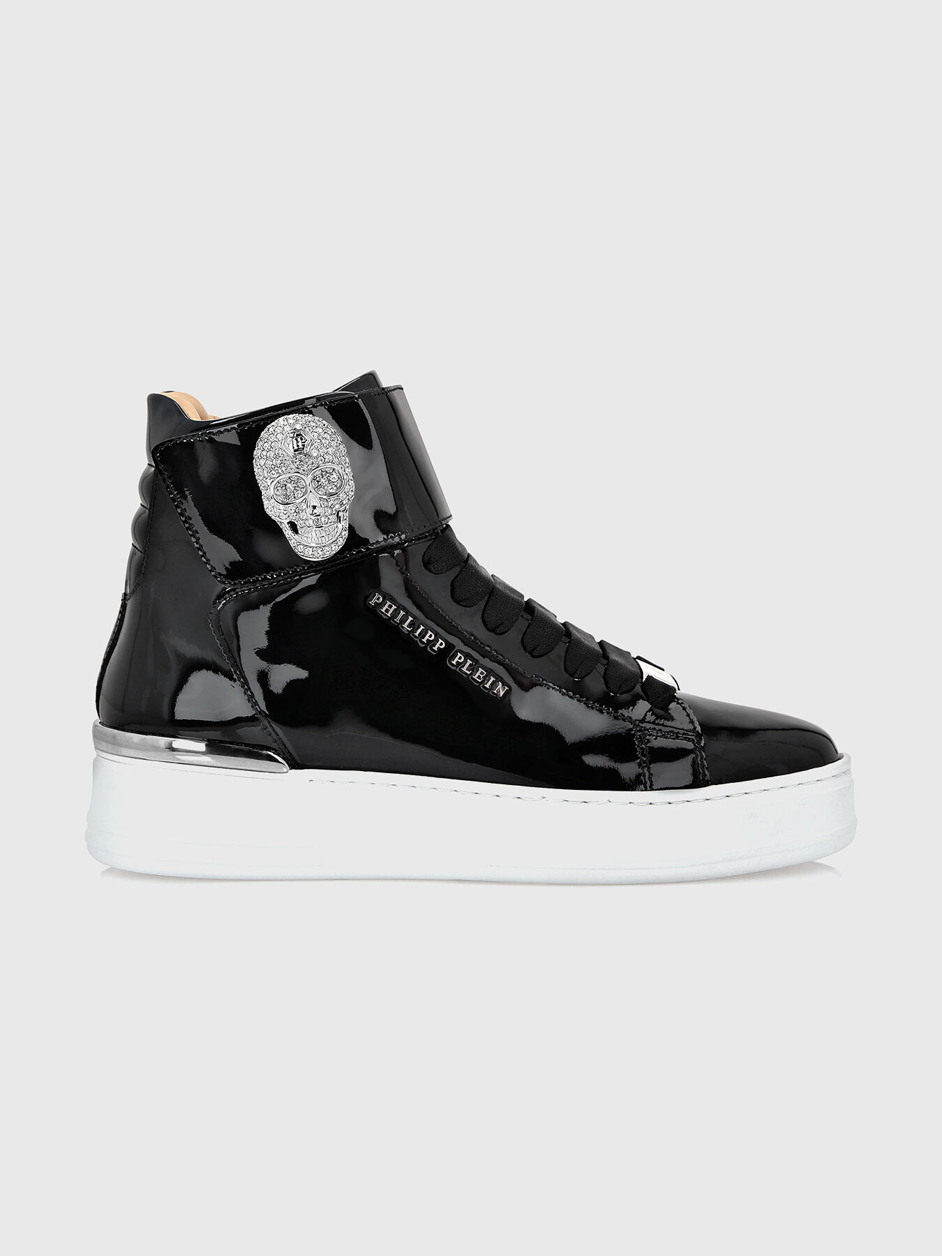 Patent leather sneakers brand PHILIPP PLEIN