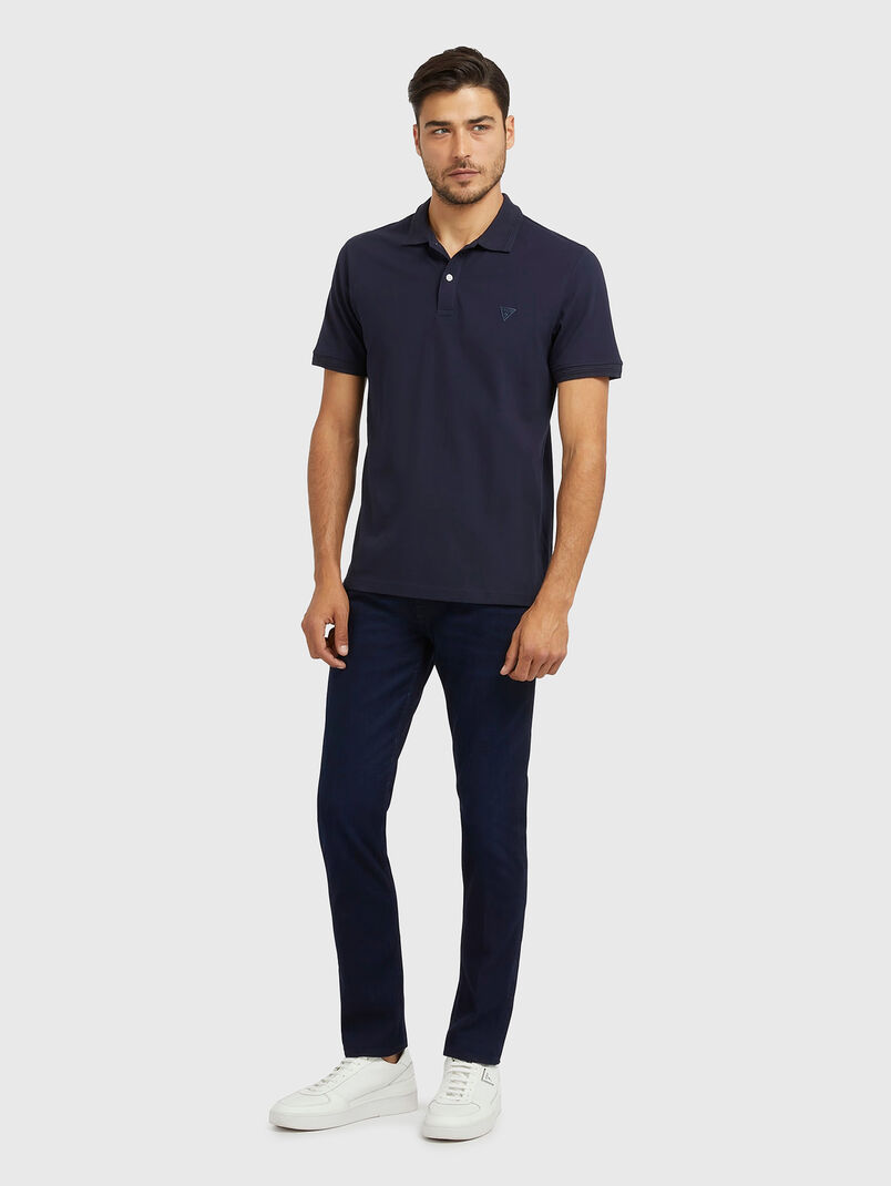 Navy blue slim jeans - 3