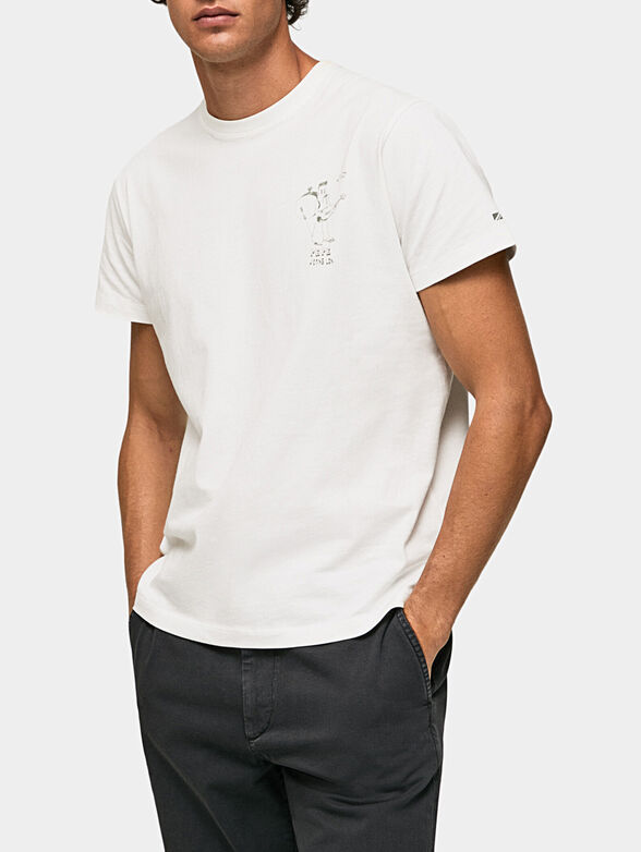 ALFORD green T-shirt with contrasting accent - 1
