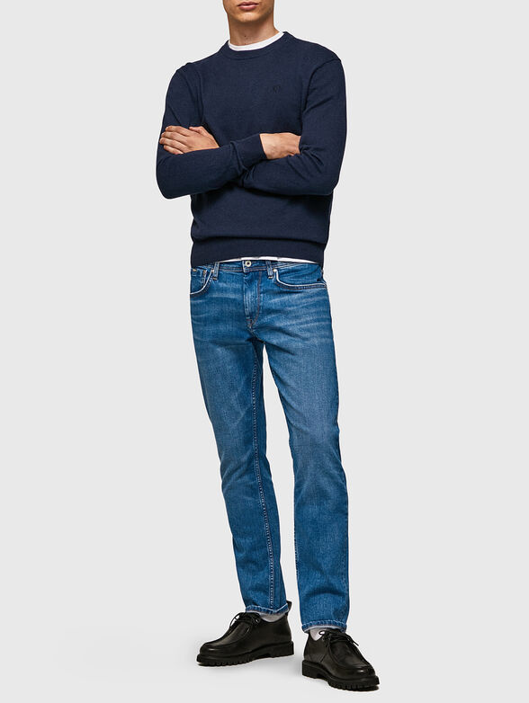 ANDRE black sweater with crew neck - 2