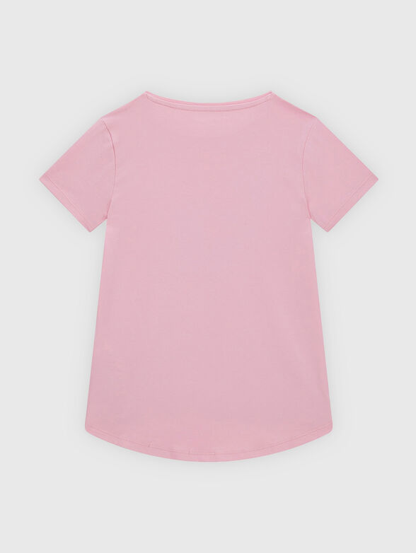 Cotton T-shirt with multicolor print - 2