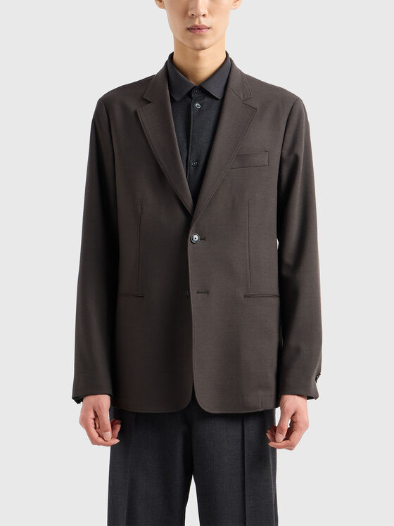 Сако в кафяв цвят - 1