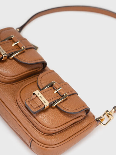 Leather bag with logo detail - 4