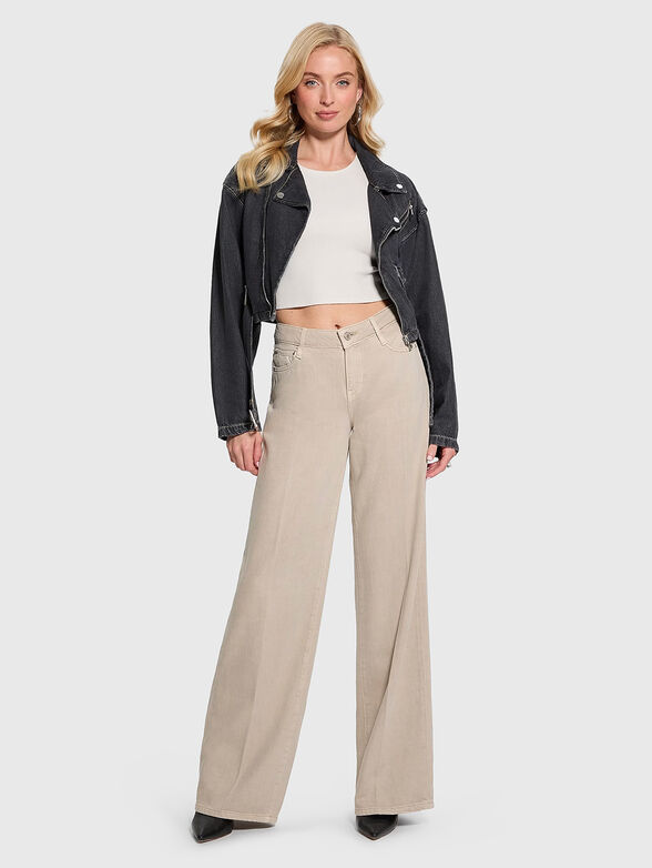 Denim jacket with belt - 2