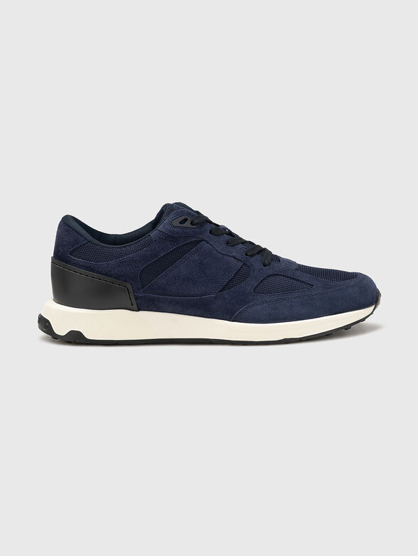 Suede and textile sneakers - 1