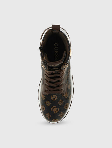 BENZON ankle boots with monogram - 5