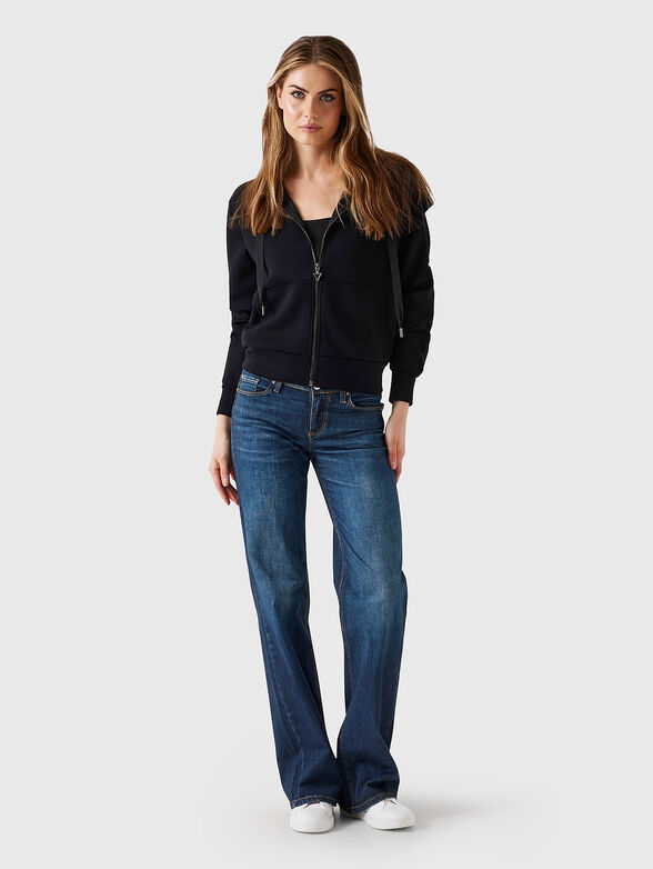 Hooded sweatshirt with zip - 2