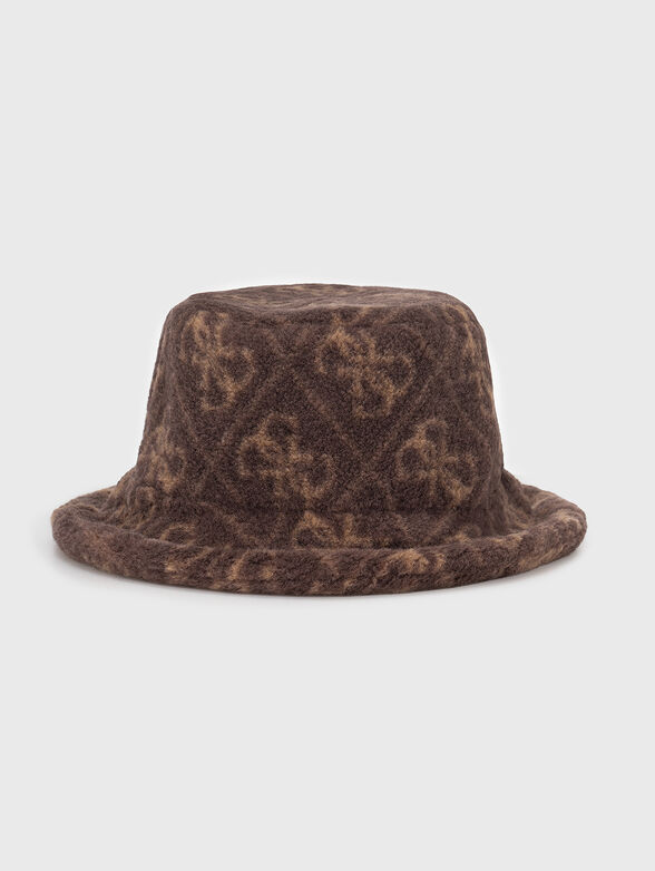 Hat type bucket with monogram print - 2