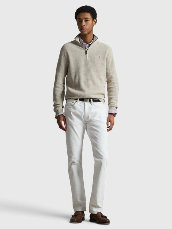 Cotton knitted sweatshirt - 1