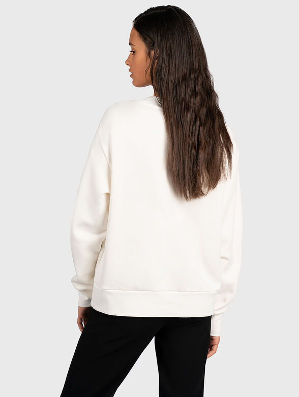 Cotton sweatshirt with contrasting print - 3