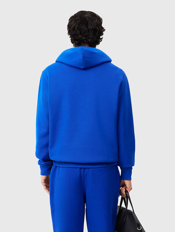 Sweatshirt with hood and accent logo print - 2