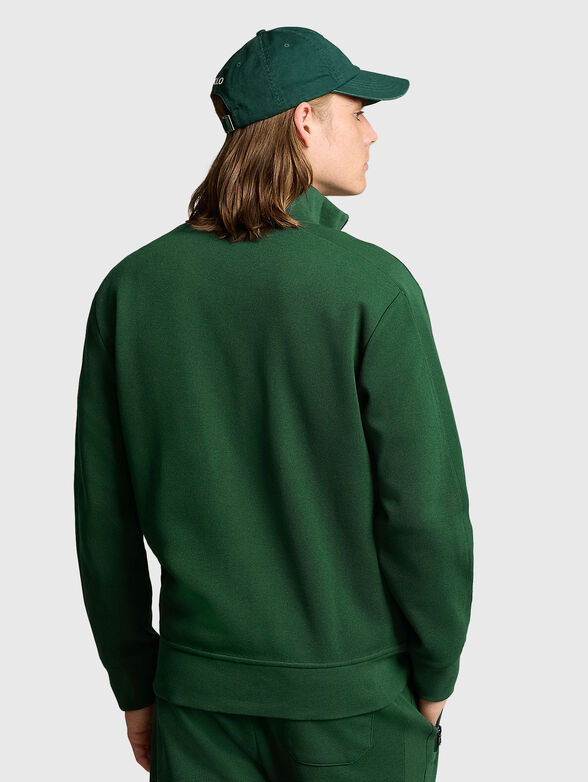 Green zip up sweatshirt - 3