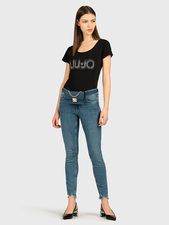 Skinny jeans with belt bag - 1