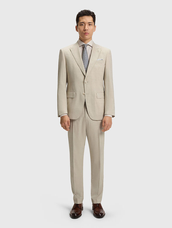 Slim wool blend suit - 1