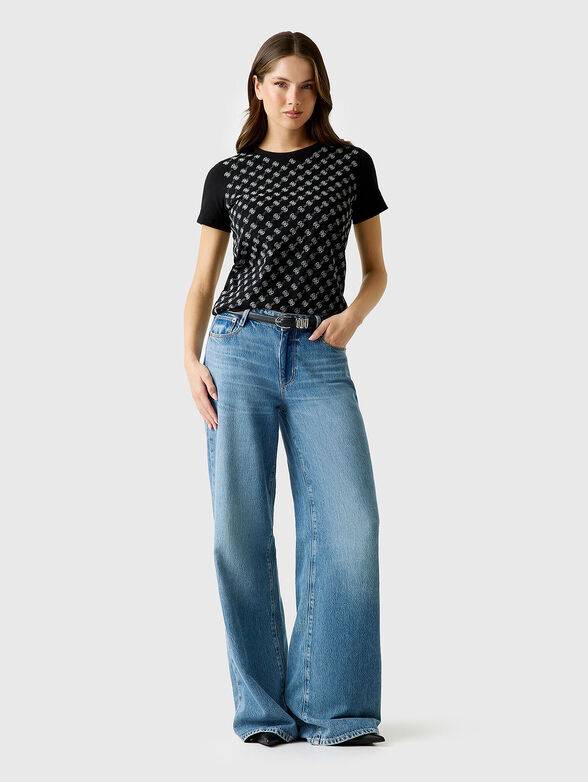 T-shirt with 4G logo rhinestones - 2