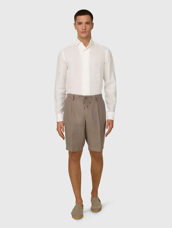 Linen shirt with stripes - 2