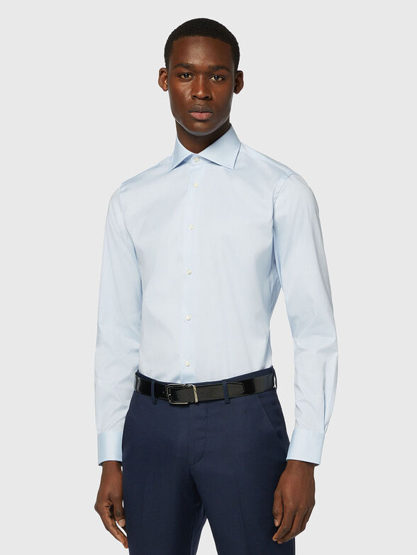 Light blue cotton shirt - 1