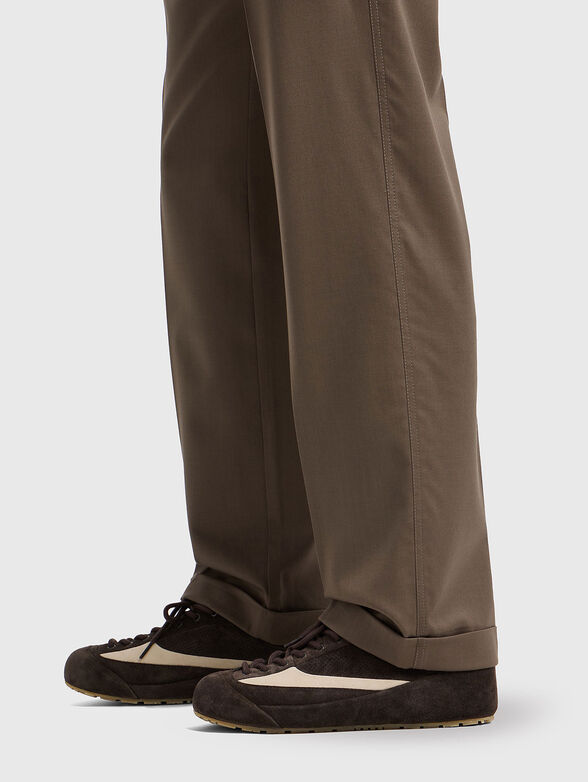 Brown wool trousers - 3
