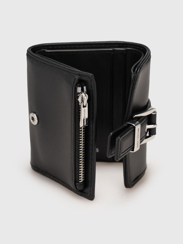 Leather wallet with silver details - 3