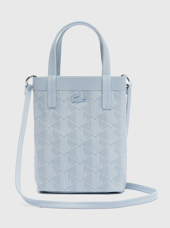 Светлосиня малка чанта с монограмно лого - 1