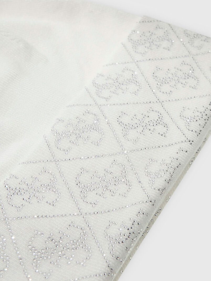 Hat with logo rhinestones - 3