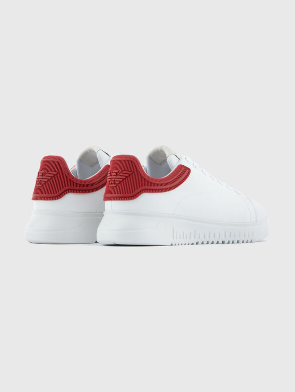 Leather sports shoes with logo - 3