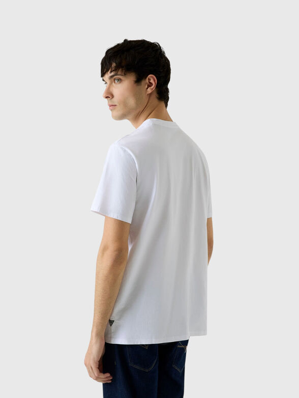 Cotton T-shirt with contrasting print - 3
