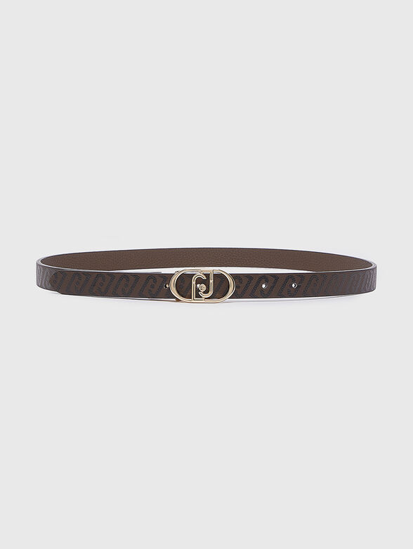 Brown eco leather belt - 1