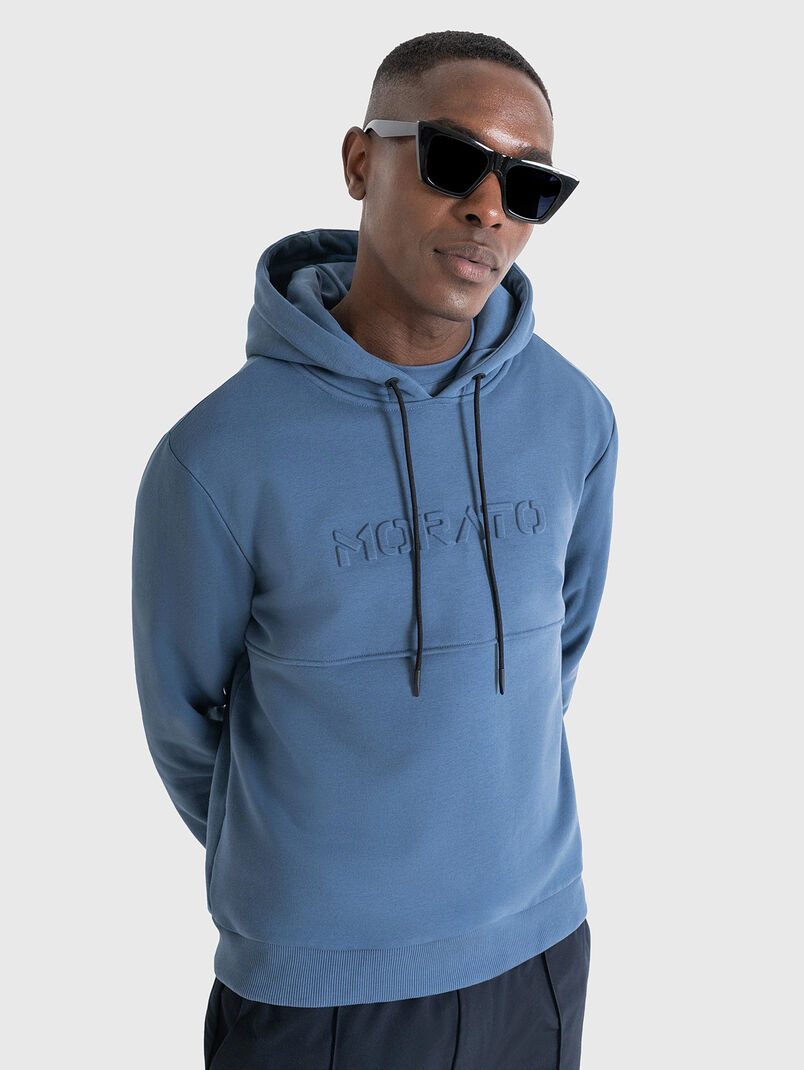 Sweatshirt with embossed logo accent - 3