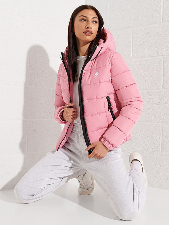 Hooded puffer jacket - 4