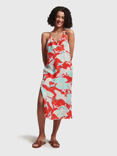 VINTAGE midi dress with slits - 5