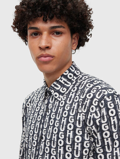 ERMO shirt with monogram logo print - 4