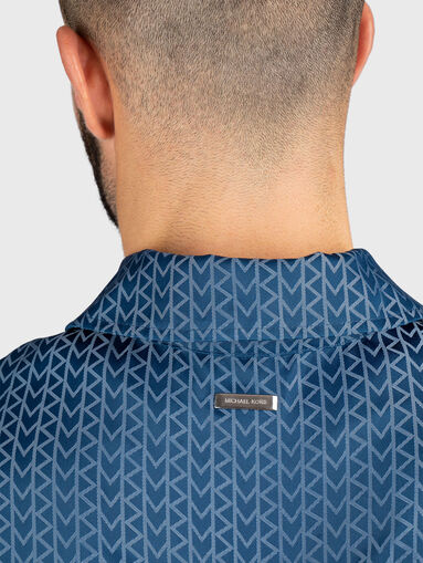 Bomber jacket with monogram print - 4