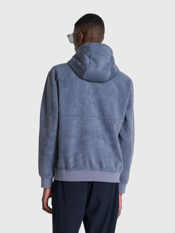 HOODIE RELAXED FIT IN SUEDE WI - 2