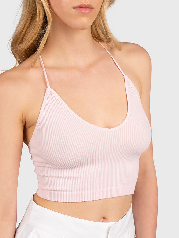 BRIGITTE black top with lace accent on the back - 3