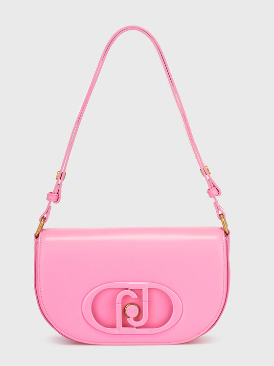 Розовa кросбоди чанта с акцентно лого  - 1