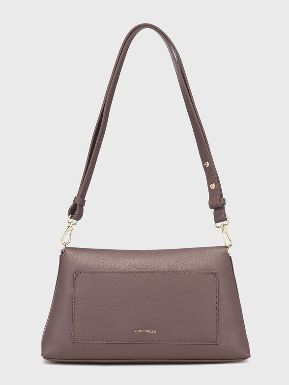 Leather crossbody bag with embossed texture - 3