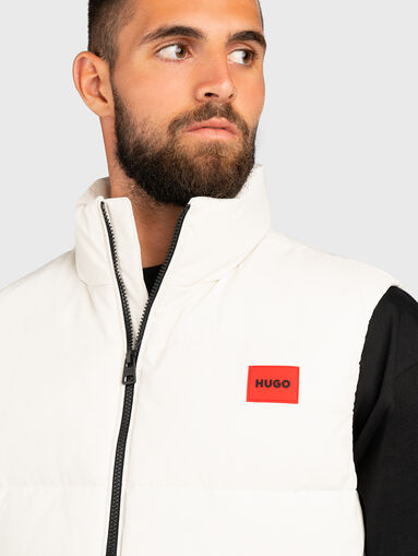 Padded vest with logo detail - 5