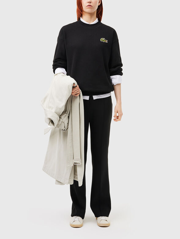 Cotton sweatshirt with accent logo - 4