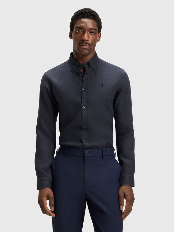 Ленена риза с дълъг ръкав - 1