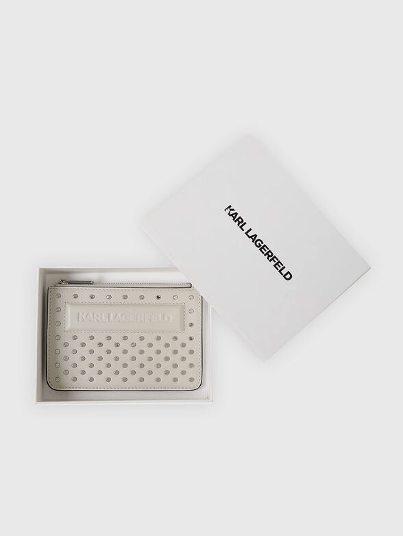 IKON/K eather cardholder with studs - 4