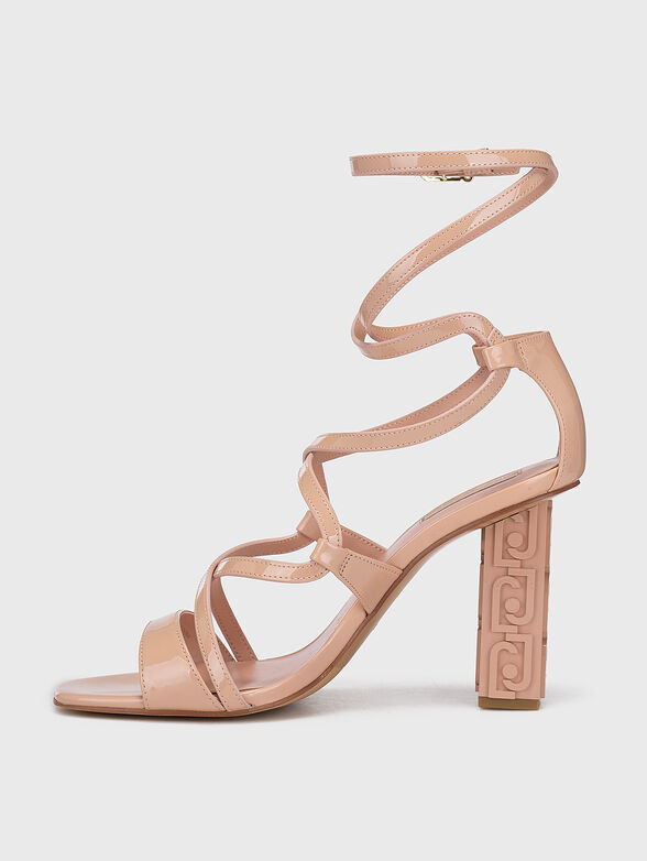 SERENA 05 beige sandals heel - 4