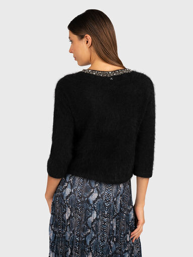 Black sweater with detail - 3